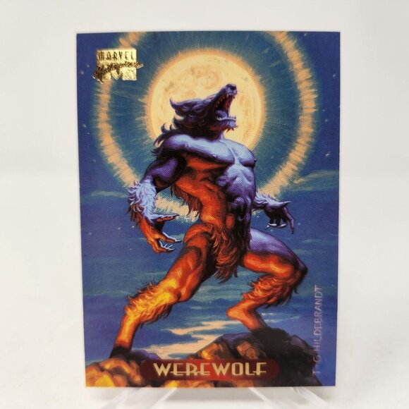 Marvel Other - 1994 Marvel Masterpieces #135 WEREWOLF Trading Card, Hildebrandt Brothers (b22)